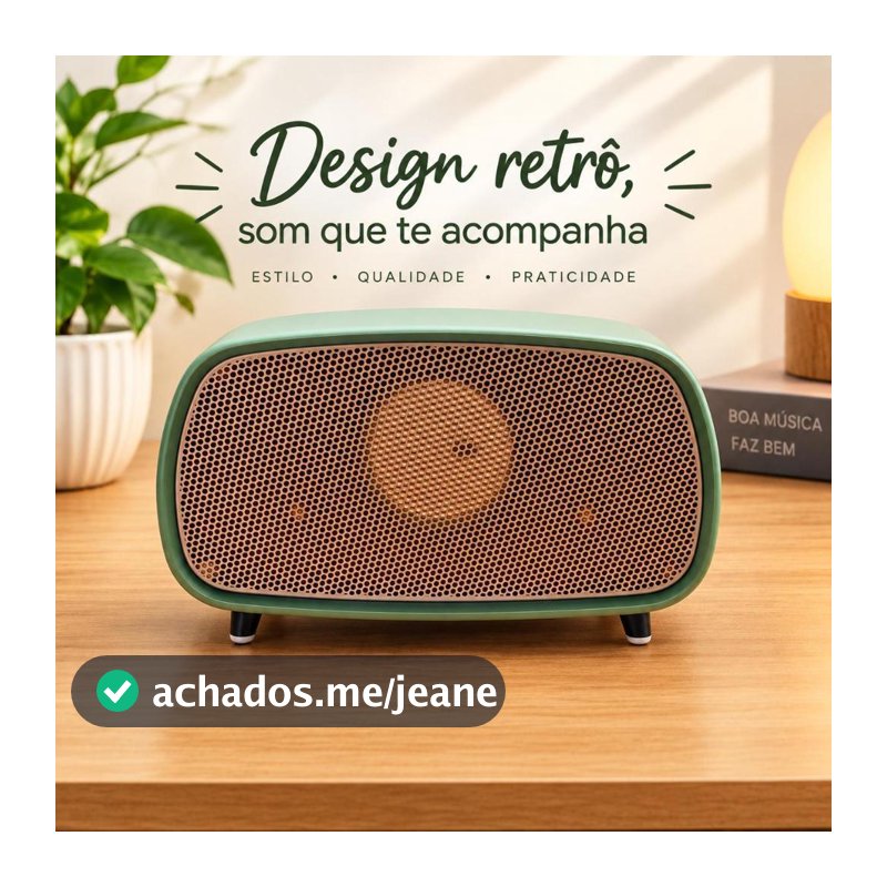 Suporte caixa Retro para Alexa - Echo Dot 4,5 Vintage Decorativo