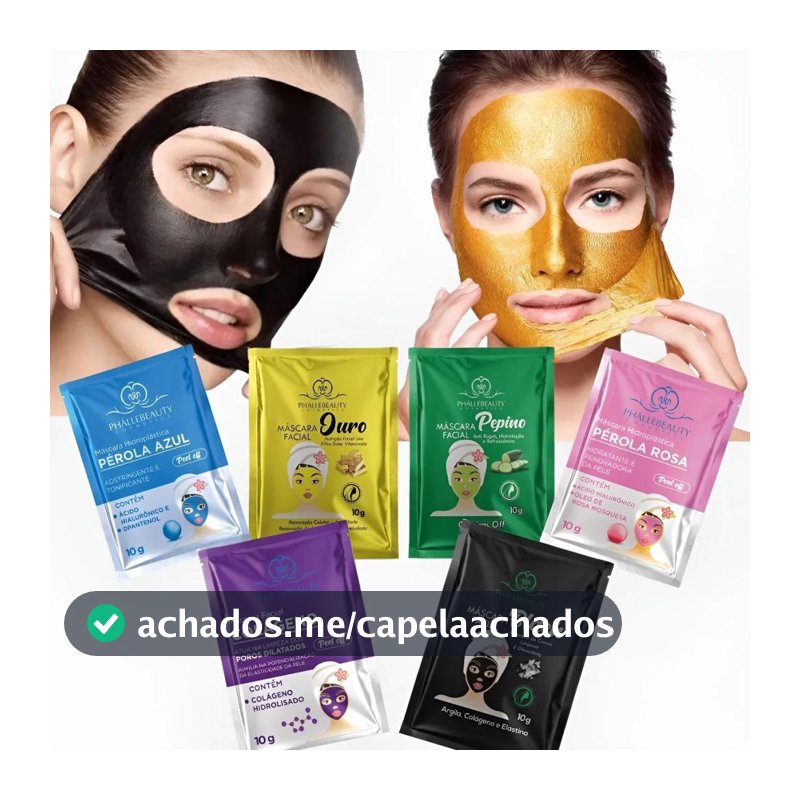 SACHÊ MÁSCARA FACIAL PEEL OFF LIMPEZA PROFUNDA E REVITALIZAÇÃO DA PELE 10G UNISSEX