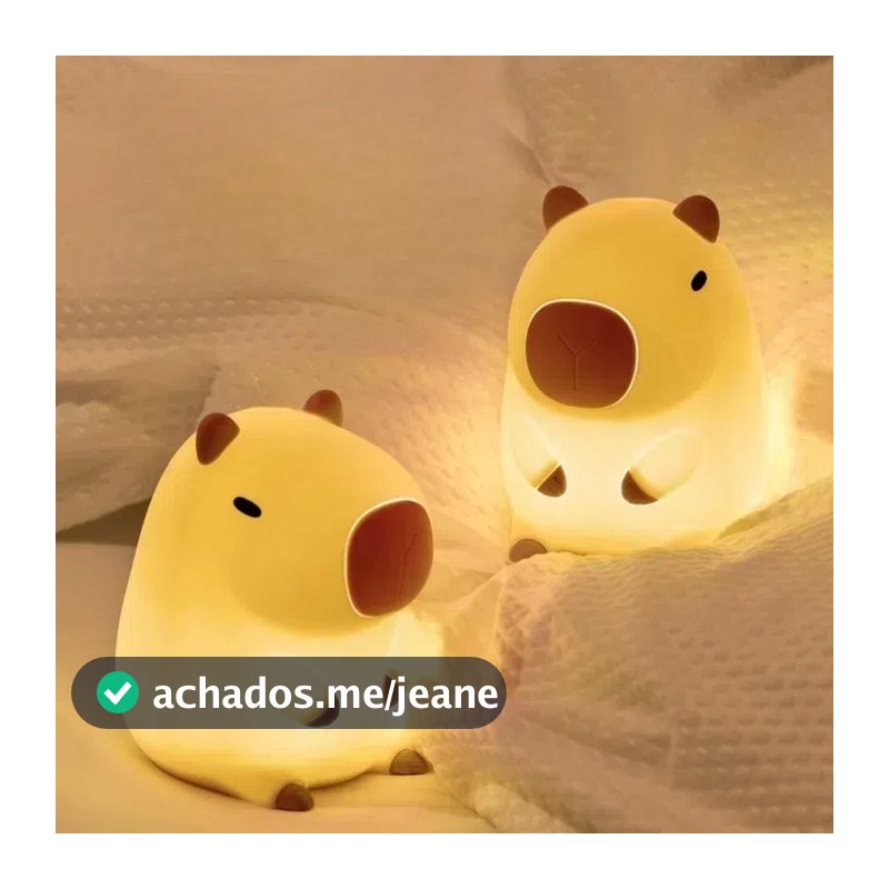 Luminária Capivara PLA Luz Noturna Para Dormir