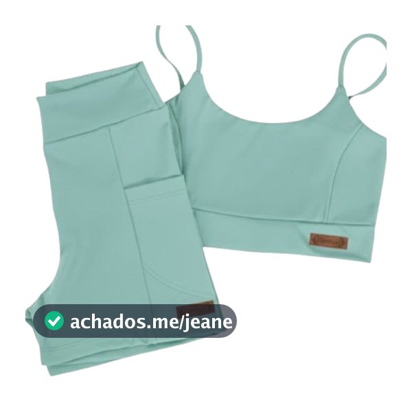 Conjunto Academia Corrida Treino Poliamida Zero Transparência shorts e Top de Alça