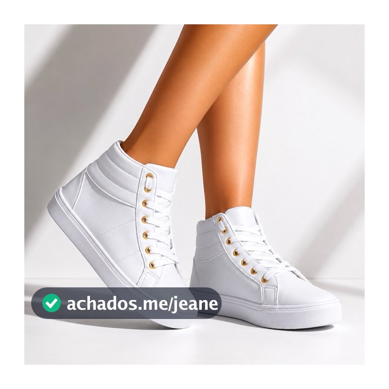 Tênis Botinha Feminino Coturno Basico Casual Cano Alto Médio Fitness Promoção
