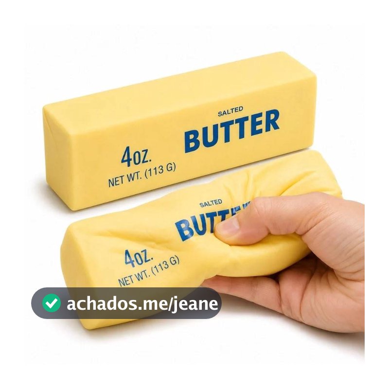 Squishy Butter Barra De Manteiga Super Macio de Apertar com Aroma de Manteiga para Alívio do Estresse