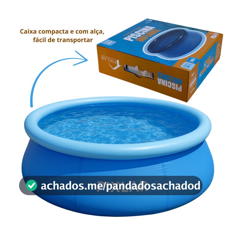 Piscina Borda Inflável Capacidade 1000 Litros Pixlar
