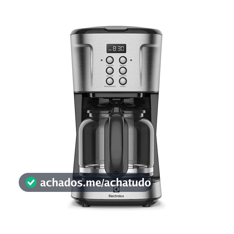 Cafeteira Elétrica Electrolux Digital 38 Xícaras Experience Programável com Timer Cor Inox (ECM30)