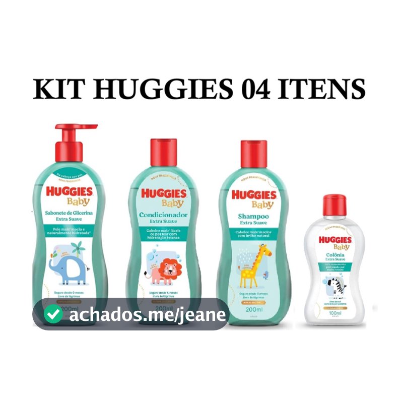 Kit Huggies de higiene infantil Extra Suave Livre de Lágrimas (Val.: 03/2028)