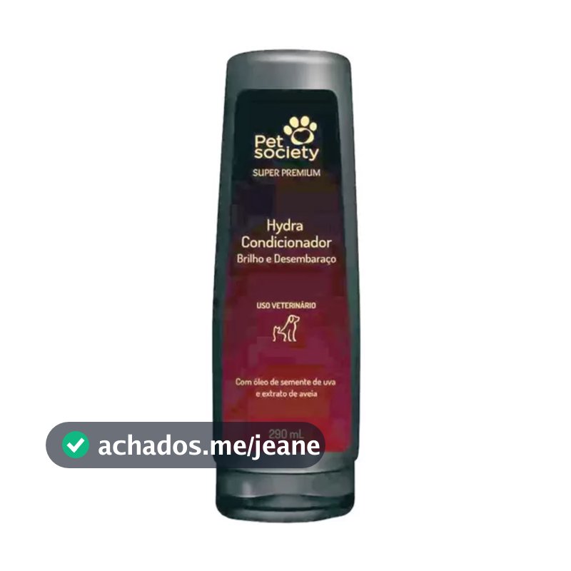 Condicionador Super Premium Pet Society Hydra - 290ml