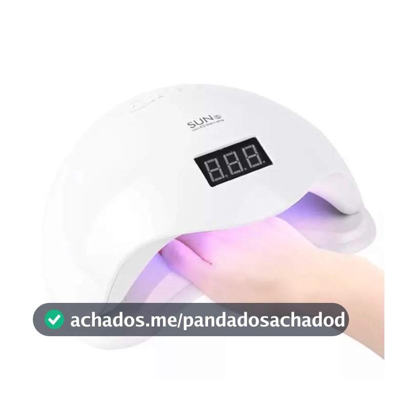 Cabine de LED UV Sun 5 Digital 48w Unha Gel Acrigel Secagem Rápida