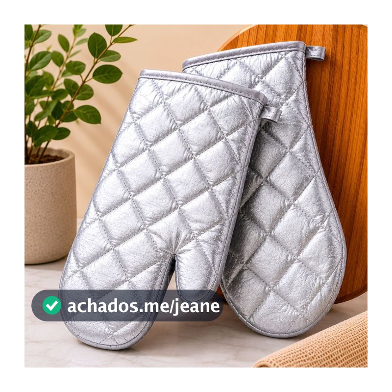 Kit 2 Luvas Térmicas Para Forno Cozinha Air Fryer Resistente ao Calor Premium
