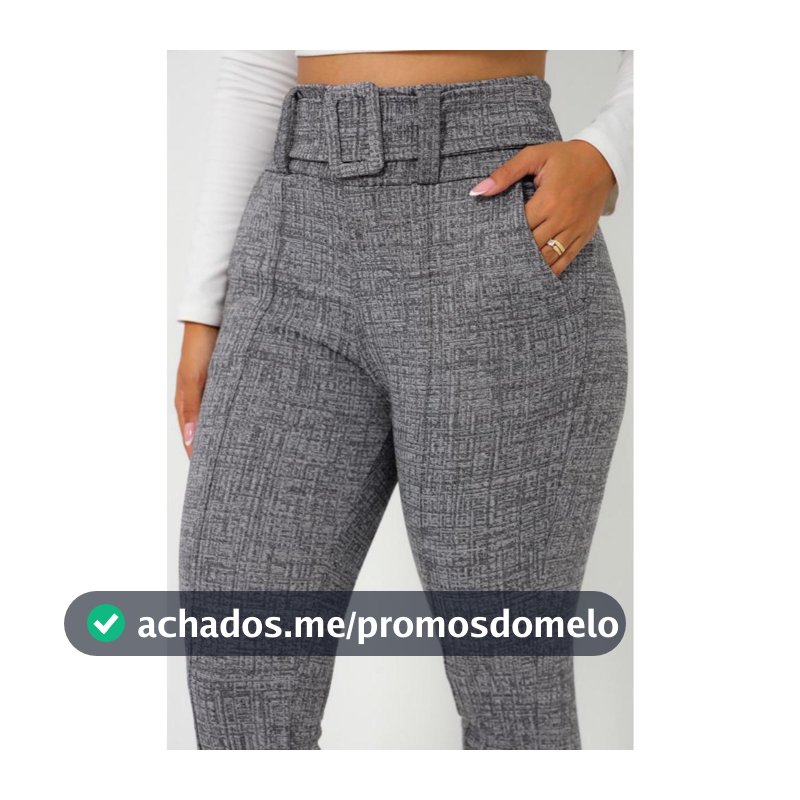 CALÇA leggings feminino  JACQUARD  mesclas tecido linho com cinto fixo com muito elastano
