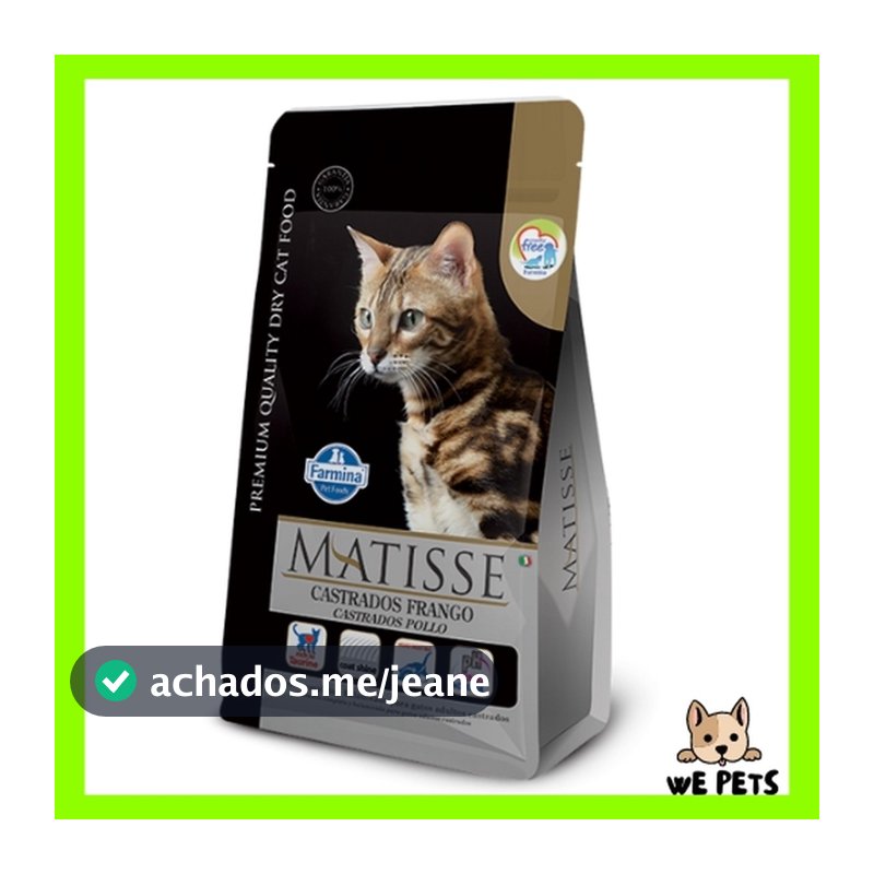 Ração 7,5Kg Matisse para Gatos Castrados Frango