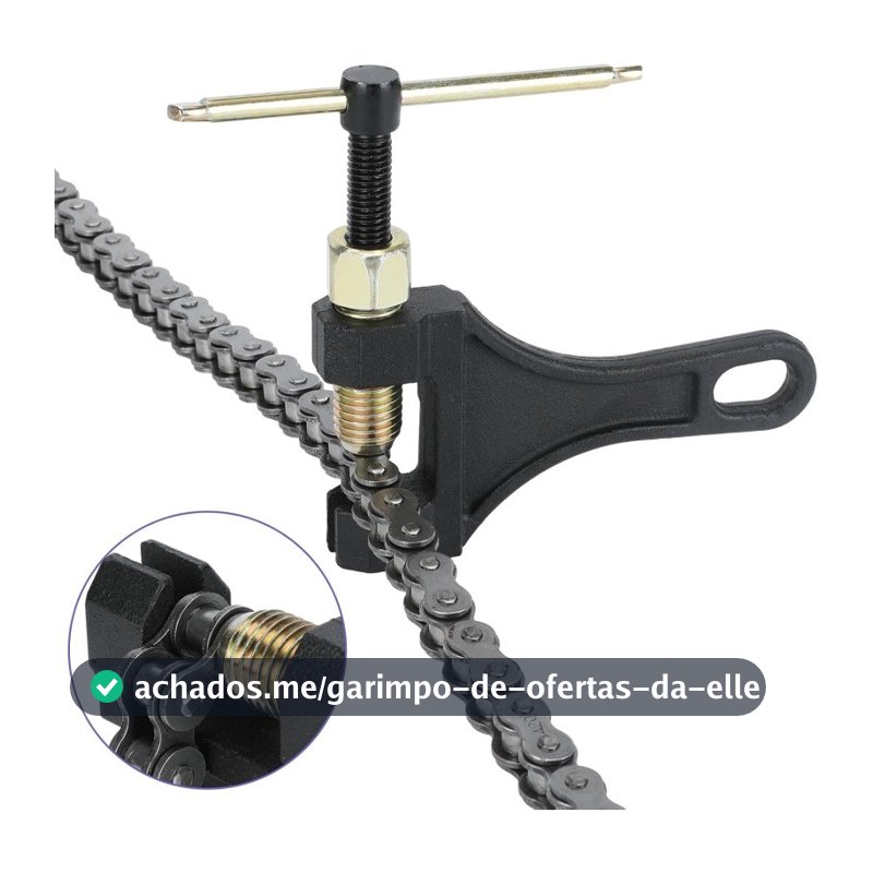 Chave Extrator de Pino para Corrente Moto e Bike - Kit 2 em 1 Tamanho 420 428 520 525 530