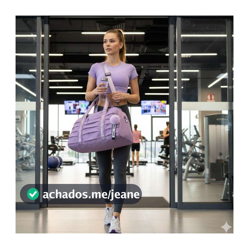 Bolsa Esportiva Feminina impermeavel Grande Capacidade para Academia e Viagem, com Alça de Ombro Com acessório