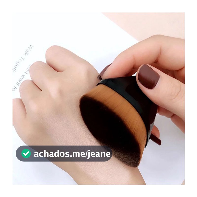 Pincel Plano de maquiagem para Base - pincel hexagonal
