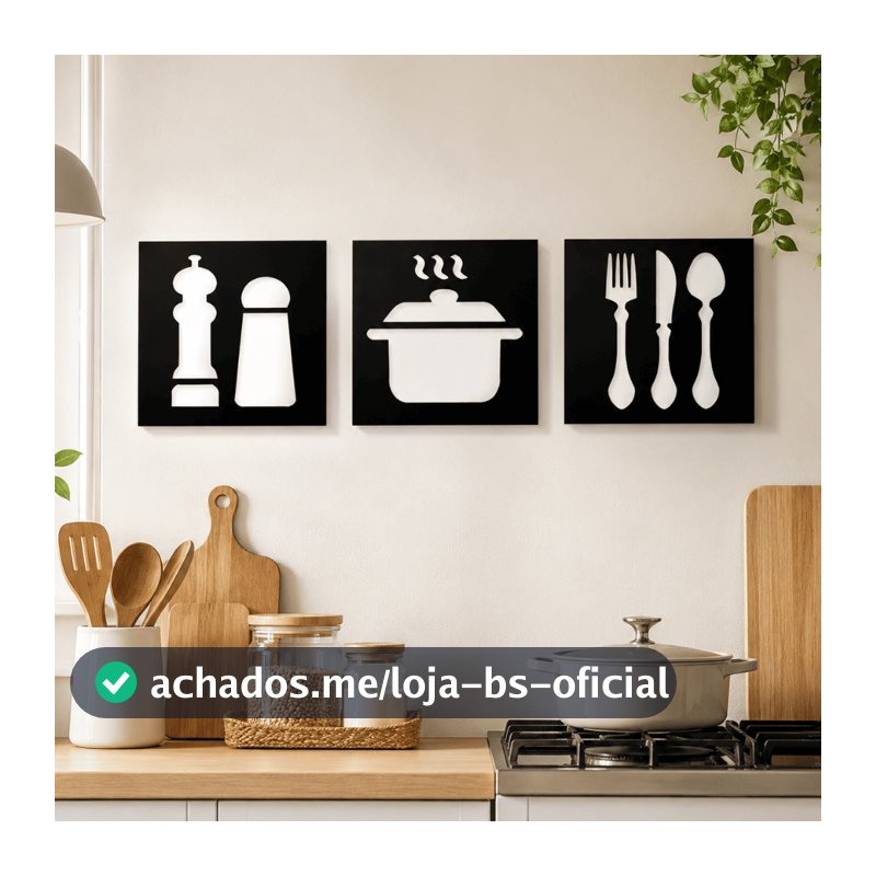 Quadro Decorativo Cozinha Decoração Mdf Coisas para Casa