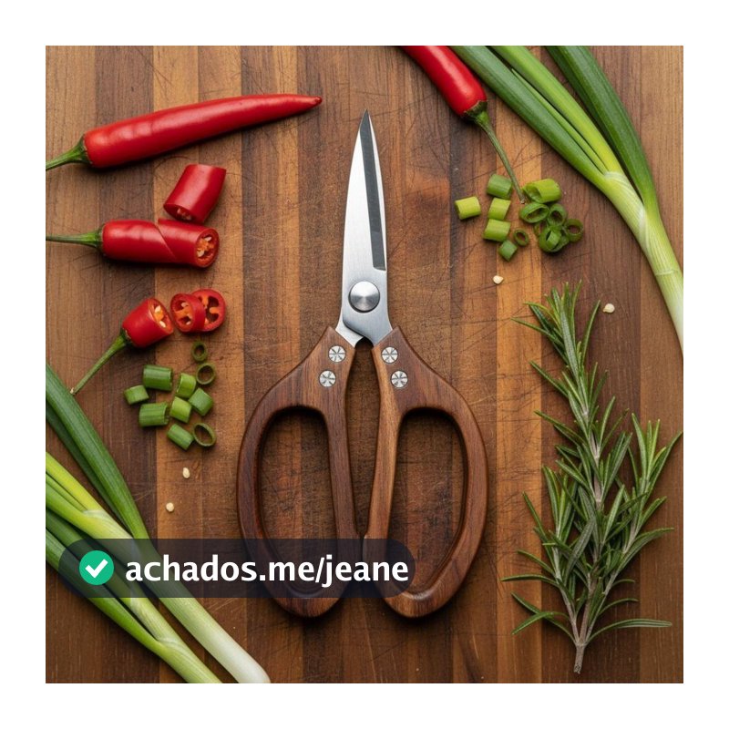 Tesoura De Cozinha Com Cabo LACYES , Afiada Antiderrapante Para Churrasco Ramen Resistente De Aço Inoxidável