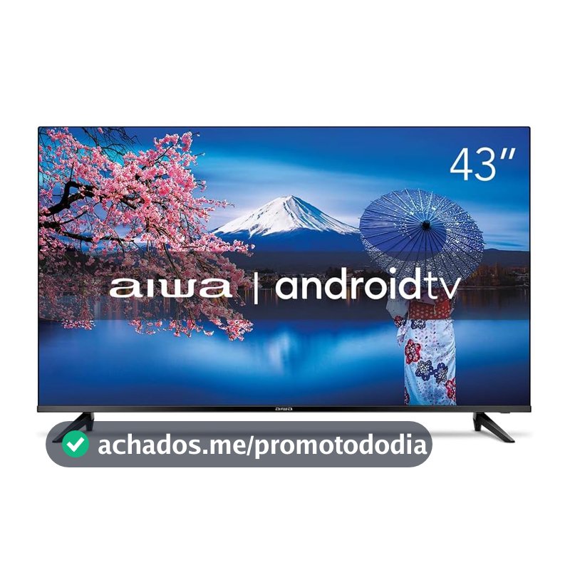 Smart TV Aiwa 43” Android Full HD Borda Ultrafina HDR10