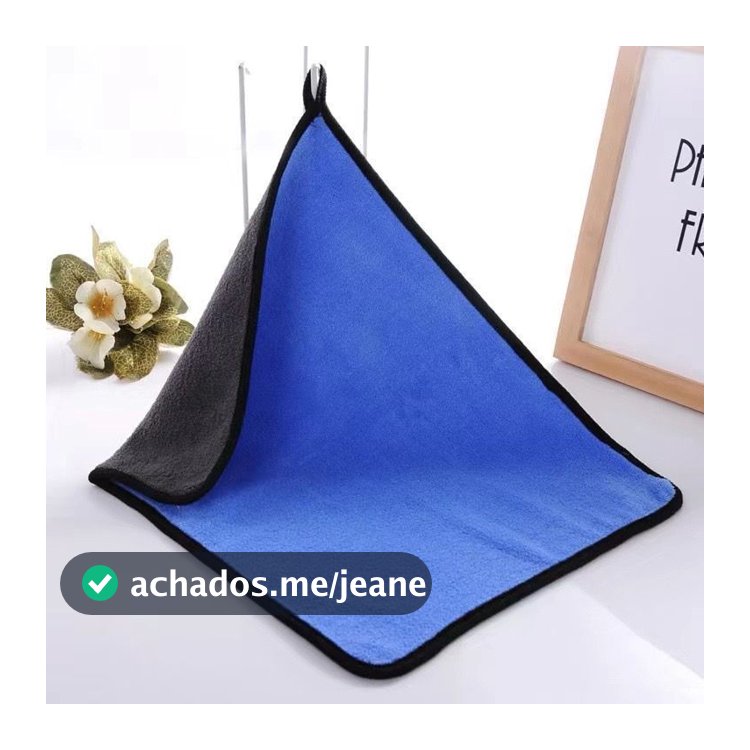 Toalha Pano Limpeza 30x40 48g 2 Lados Limpar Carros sem Arranhar Multiuso De Microfibra Macia