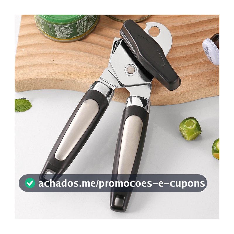 Abridor De Latas E Garrafas Aço Inox Profissional Casa