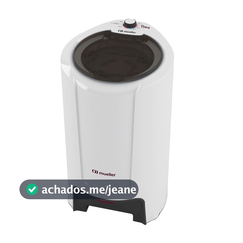 Centrífuga de Roupas Mueller Fit Timer e Tampa dupla 15kg