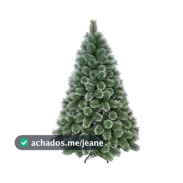 Árvore De Natal Pinheiro 1,20/1,50/1,80M e 2,10M Com 320 Galhos apoio De Metal Verde e nevada luxo