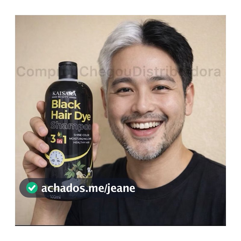 Shampoo Tonalizante KAISSARA 500ml HAIR DYE Escurecedor Preto , Avelã, Marsala, Roxo, Marrom Escuro
