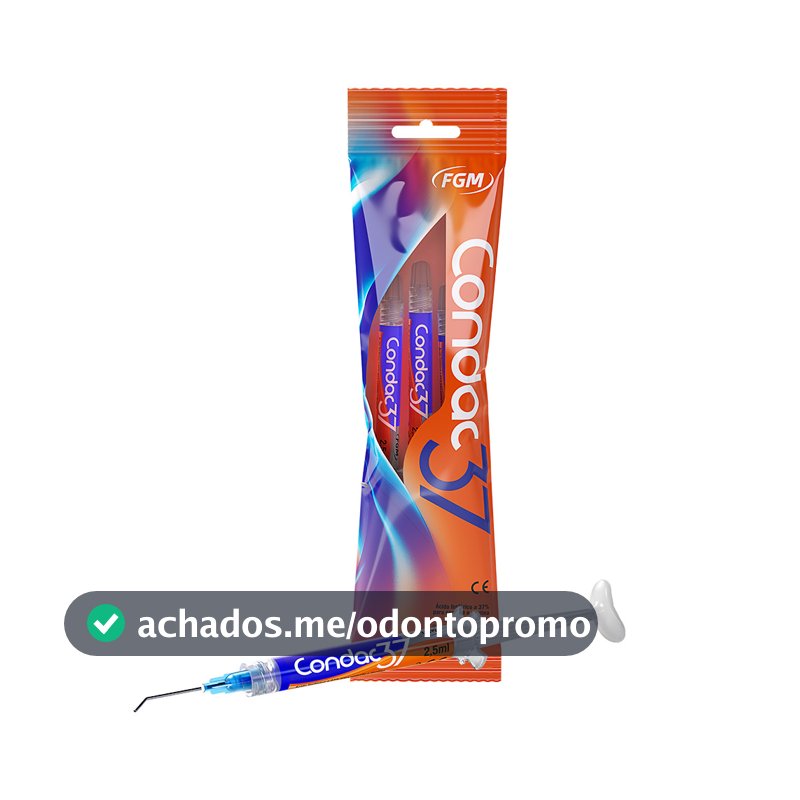 Condicionador Ácido Fosfórico Condac 37% 3 Unidades 2,5g Fgm