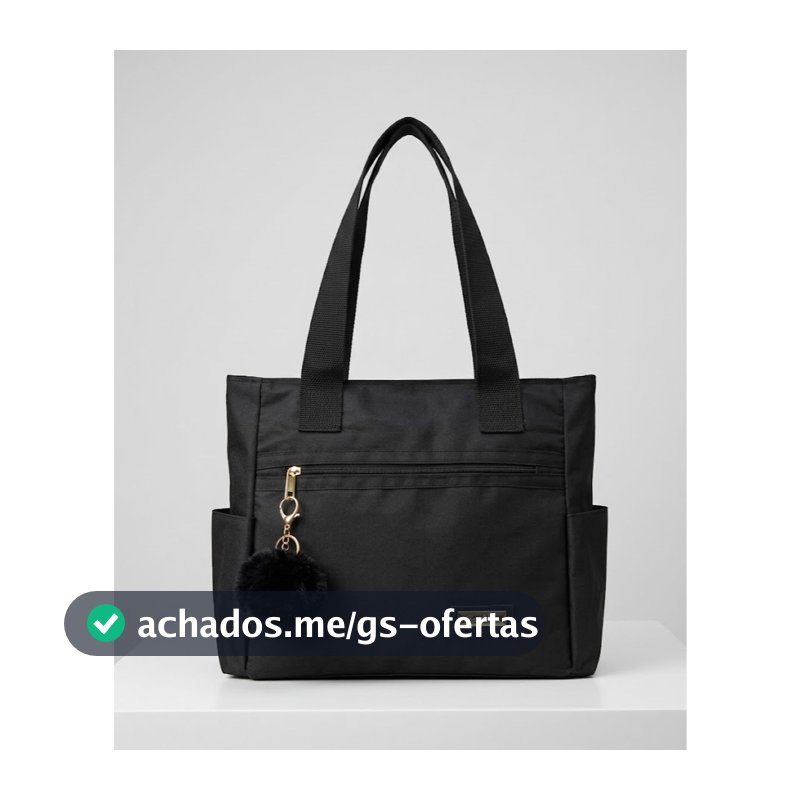 Bolsa De Ombro Feminina Grande Tipo Sacola Universitária Material Reforçado Com Opção a Pompom