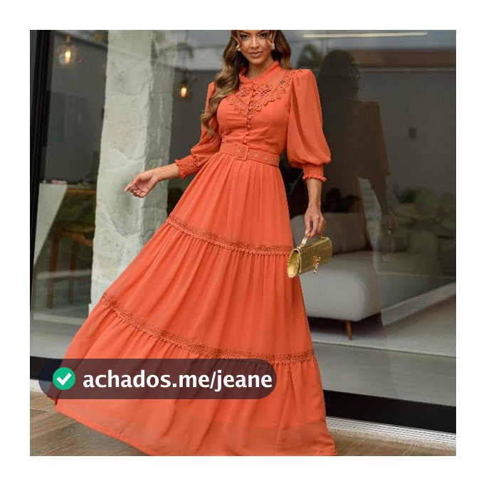 VESTIDO LONGO AMANDA EM MUSSELINE