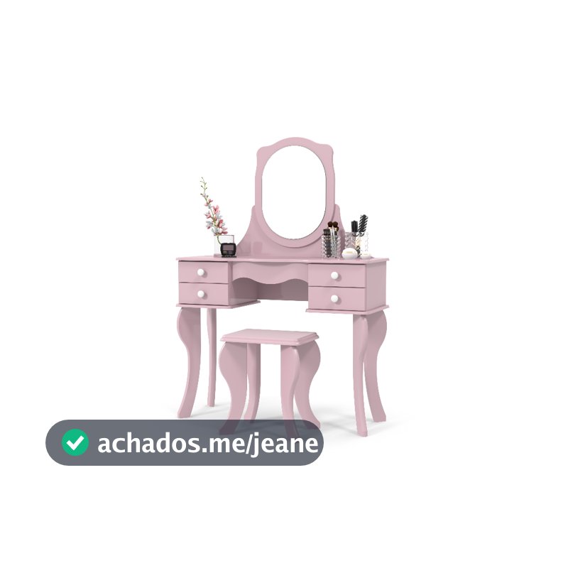 Penteadeira Princesa Maquiagem Acessórios / Banqueta