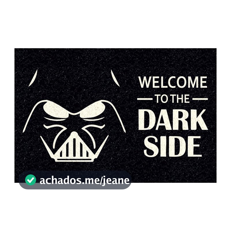 Tapete capacho para Porta Welcome To The Dark Side 60x40 cm Star Wars.