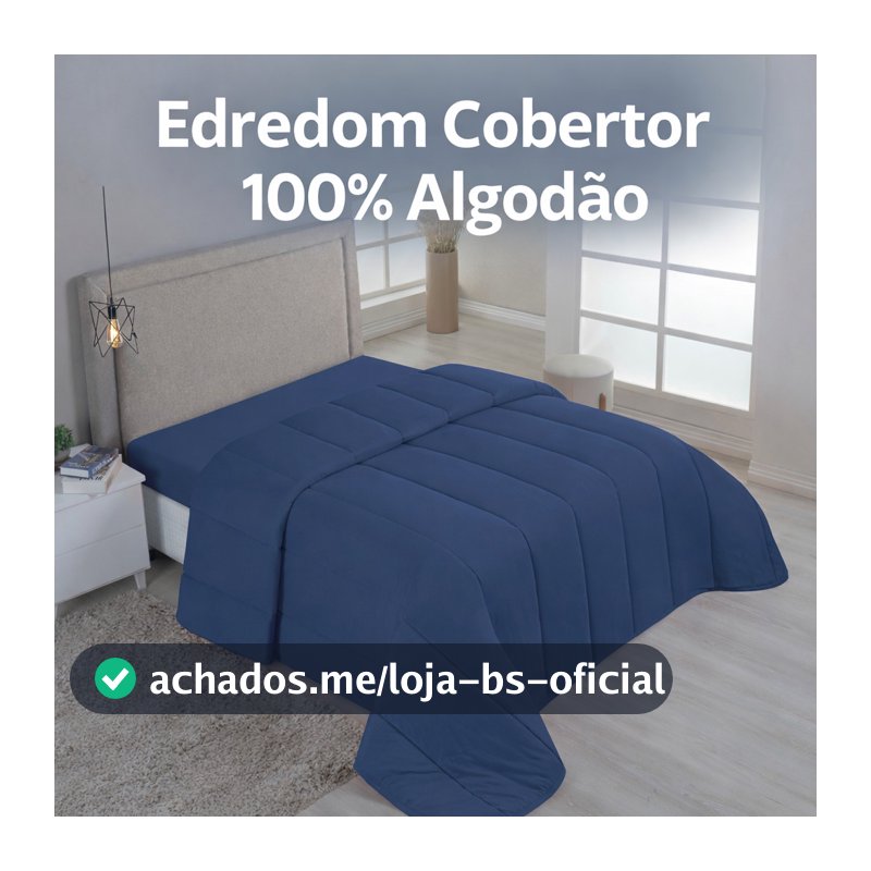 Edredom de Malha 100% Algodão Dupla Face Matelado Liso