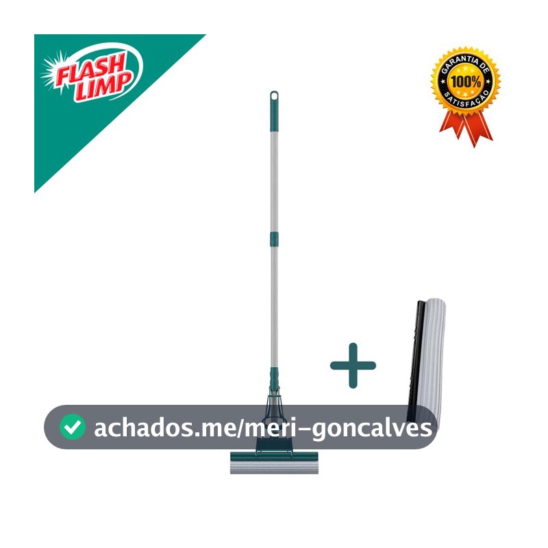 Mop Limpeza Geral Plus MOP7671 Com Refil Extra Flash Limp