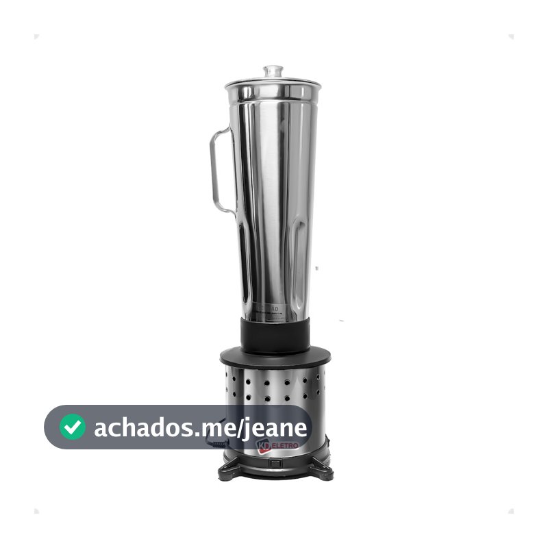 Liquidificador Industrial  Alta Rotação 4 LITROS Prata com Jarra de Aço Inoxidável 110v Restaurantes