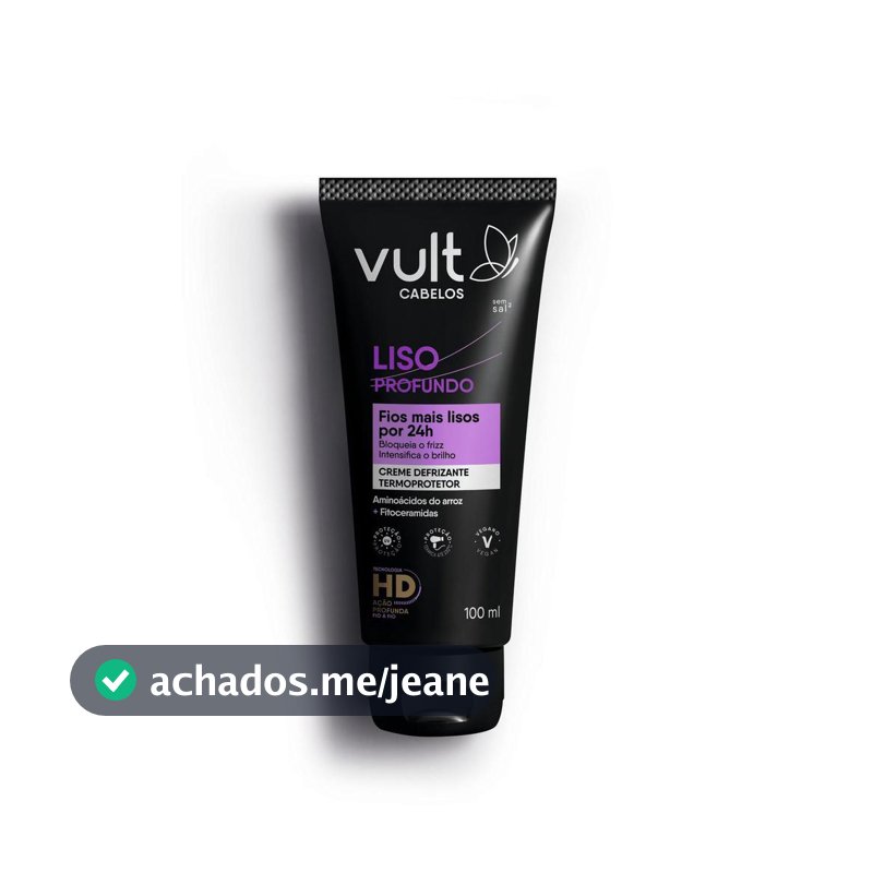 Vult Creme Capilar Defrizante Liso Profundo 100ml
