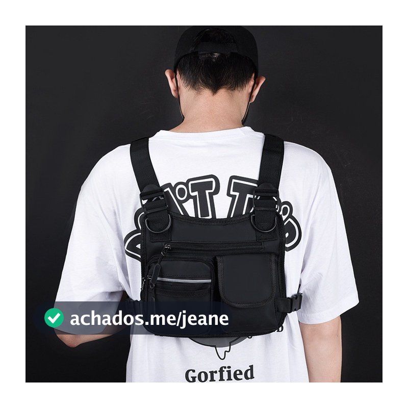Mochila tática leve e versátil para atividades ao ar livre - bolsa de peito masculina esportiva