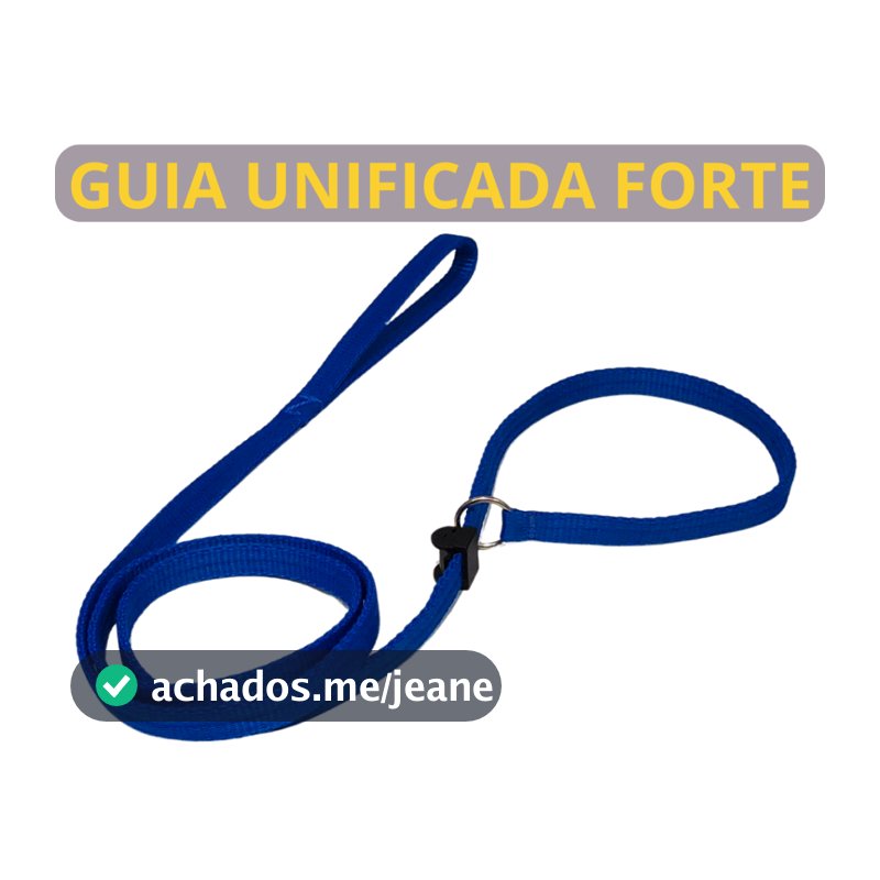 Guia Unificada para passeio adestramento profissional com trava de segurança 1,80m super forte.
