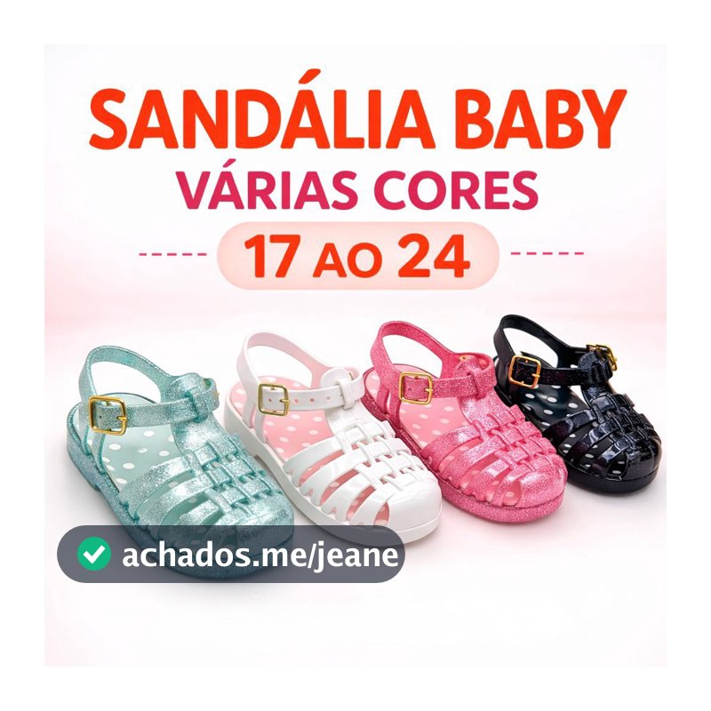 Sandália Baby Aberta BB Bebê Do 17 Ao 24 Confortável Sensação  Envio Imediato Promoção