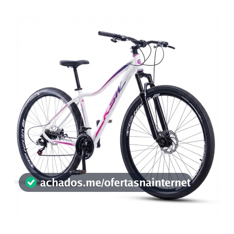 Bicicleta Aro 29 Ksw Mwza 21 Velocidades Feminina  Alumínio Freio a Disco MTB