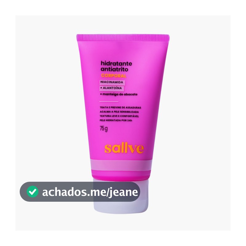 Sallve Hidratante Antiatrito 75g