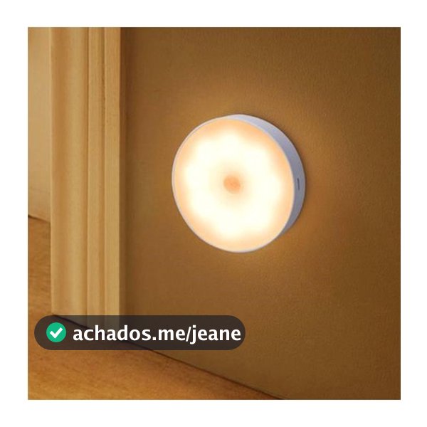 kit 3/4/6 Luminárias Lâmpada Led Sem fio com Sensor Presença recarregável