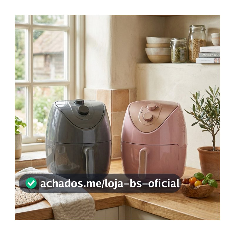 Fritadeira Elétrica Air Fryer Sem Óleo 4L Antiaderente 110V ou 220V HomeLand Colorida Envio Imediato