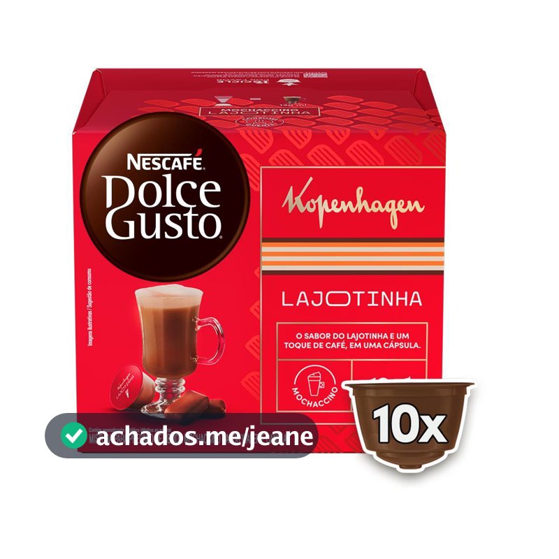 NESCAFÉ DOLCE GUSTO Mochaccino Lajotinha Kopenhagen - 10 CÁPSULAS
