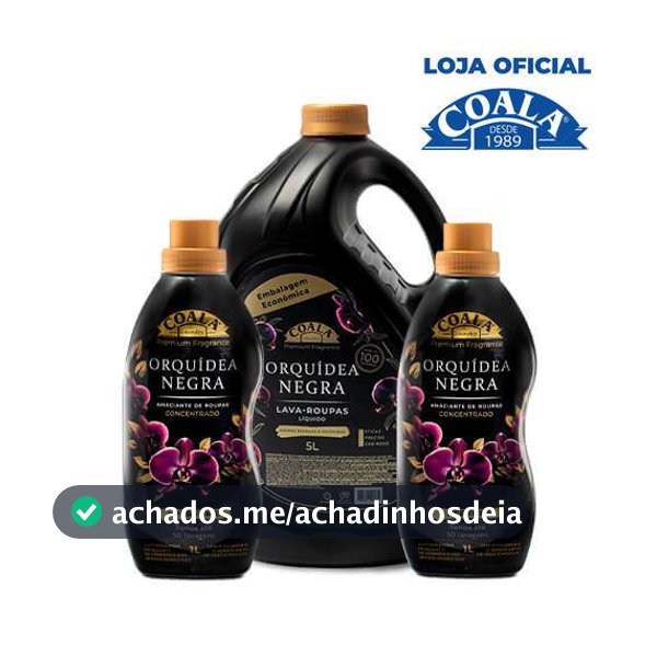 Kit Coala Laundry Lava Roupas 5L + 2 Amaciantes 1L - Orquídea Negra