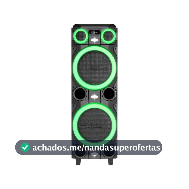 Caixa De Som Torre Pulse SP518 2000w Bluetooth/Led - Bivolt