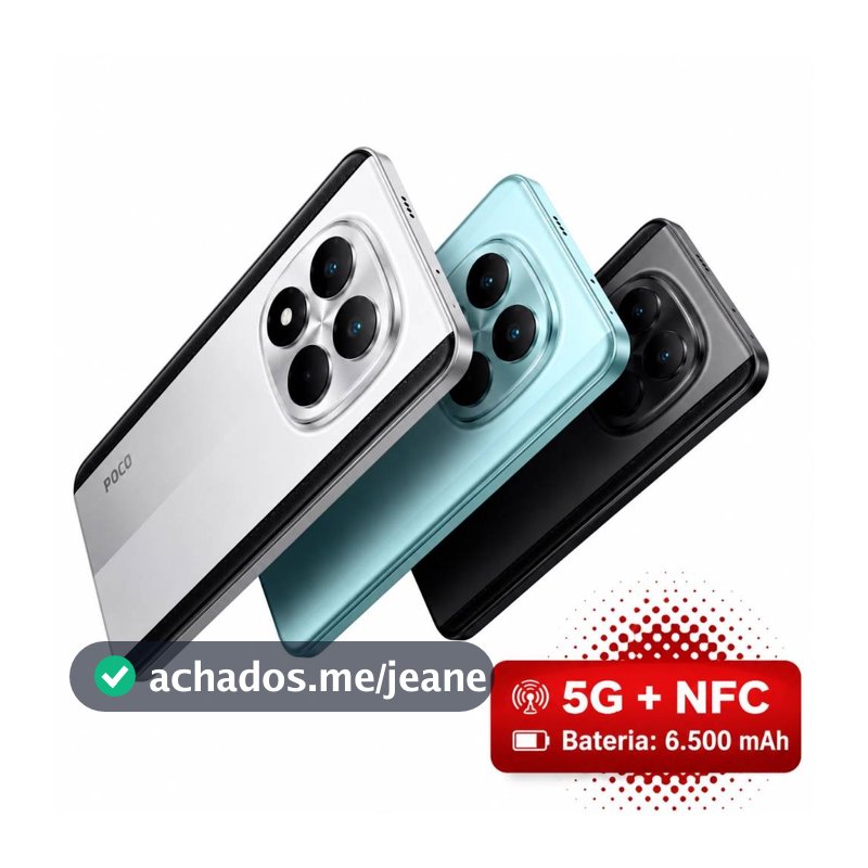 XIAOMI POCO M8 E POCO M8 PRO 5G NFC 256GB OU 512GB 12GB RAM VERSÃO GLOBAL LACRADO ENVIO RAPIDO