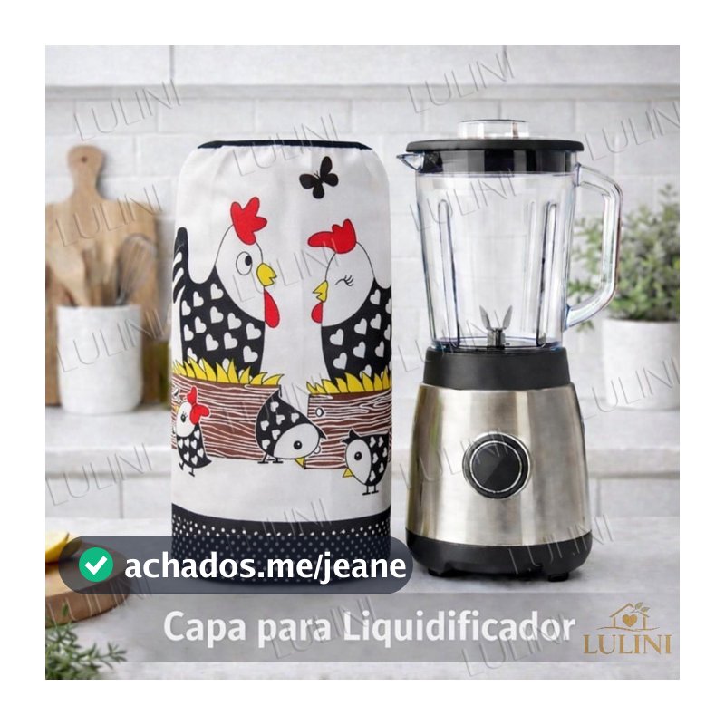 Capa Para Liquidificador Protetora Estampada Casa Decoração Cozinha Eletrodomestico