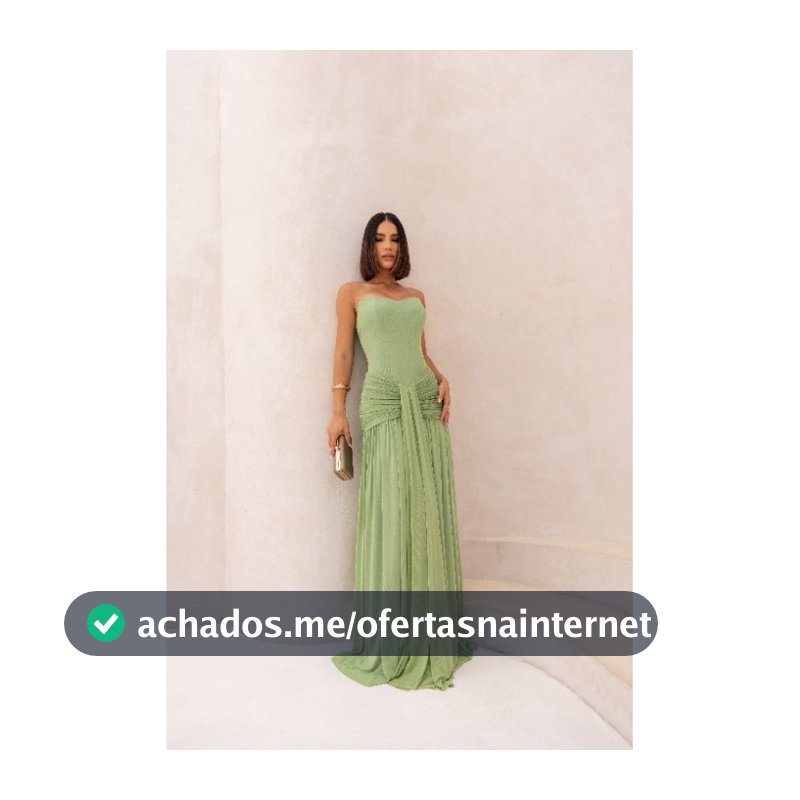 Vestido Longo Tomara que Caia com Drapeado e Efeito Fluido