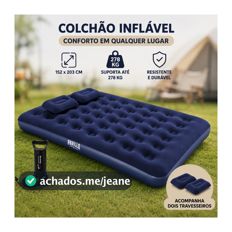 Colchão inflável de solteiro/casal, resistente, dimensões: 203152cm/137191cm/19176cm/19060cm