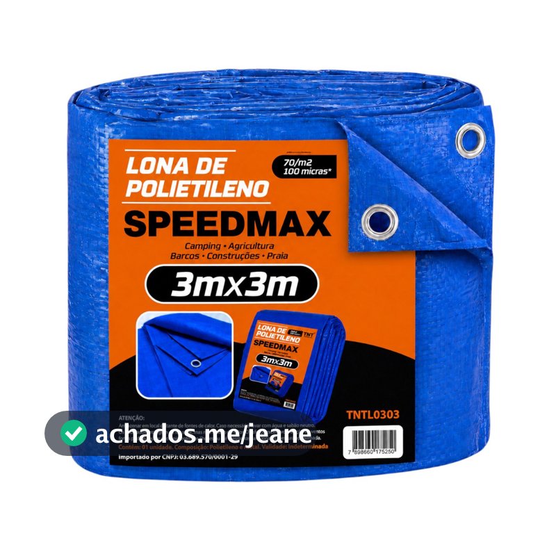 Lona 3x3 Azul Impermeavel Piscina Barraca Camping Telhado