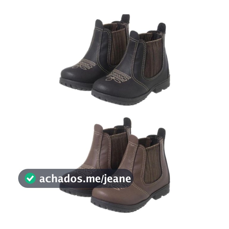 Bota Jeca Infantil Country Roça Rodeio Marrom Preta Jequinha